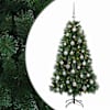 vidaXL Kunstlik j&otilde;ulupuu koos j&otilde;ulukuulidega 120 cm 150 LED-i