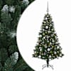 vidaXL Tehisj&otilde;ulukuusk koos kaunistustega 120 cm 150 LED-i Soe valge