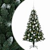 vidaXL Tehisj&otilde;ulukuusk koos kaunistustega 120 cm 150 LED-i Soe valge