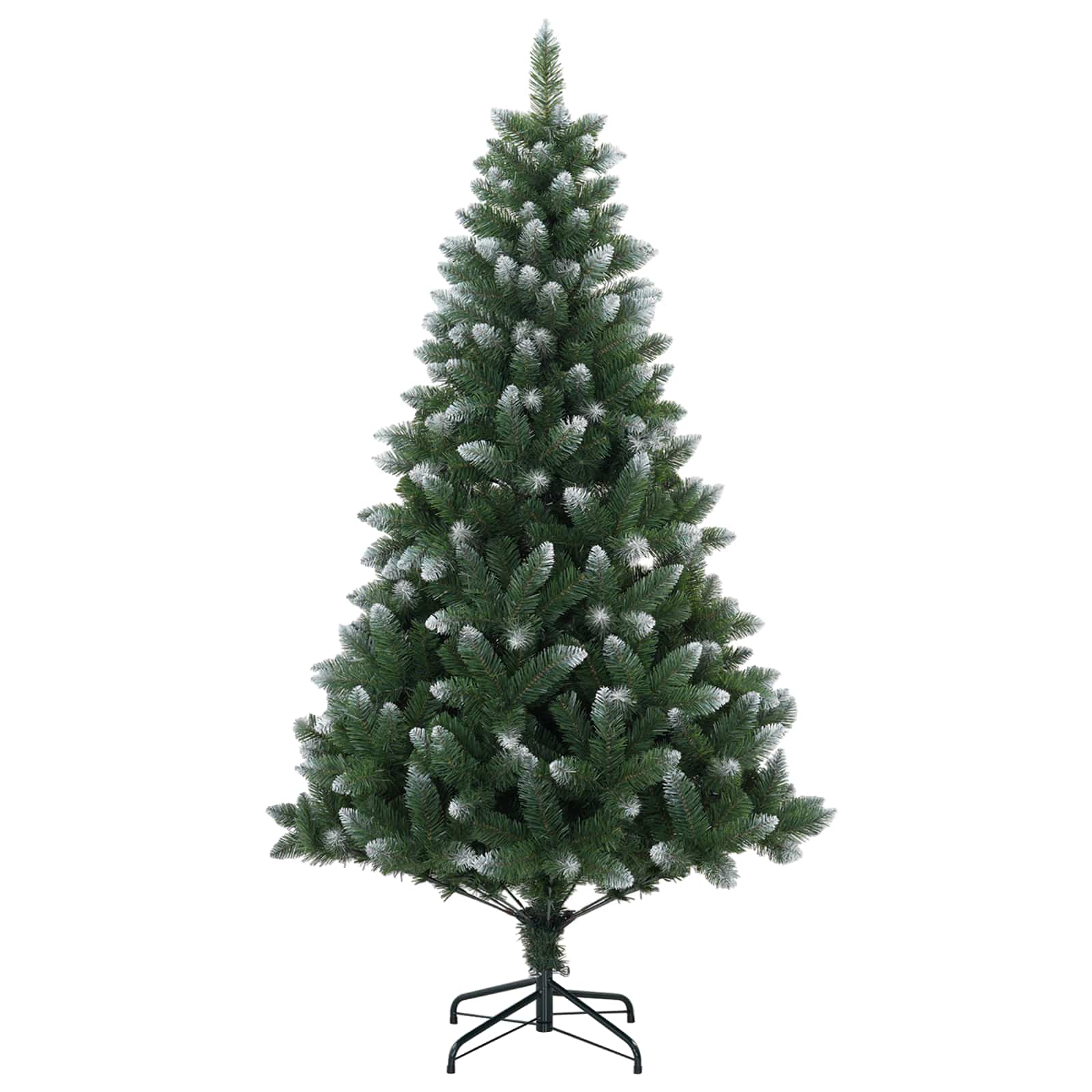 Umjetno božično drevo z okrasnimi kroglami 120 cm 150 LED