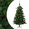 vidaXL Tehisj&otilde;ulukuusk koos kaunistustega 120 cm 150 LED-i Soe valge