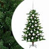 vidaXL Tehisj&otilde;ulukuusk koos kaunistustega 120 cm 150 LED-i Soe valge