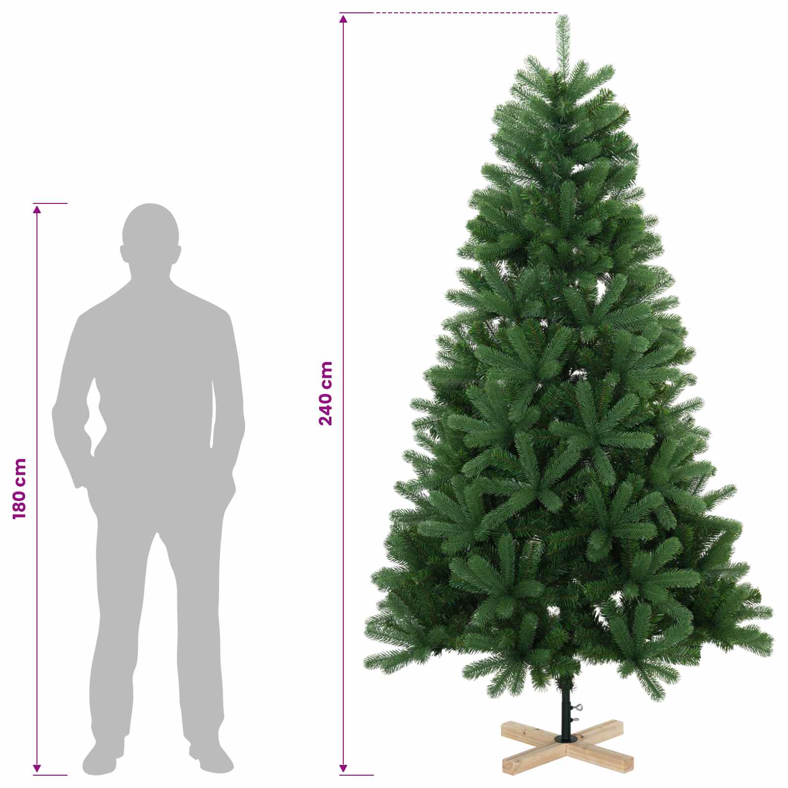 Artificial Christmas Tree size guide
