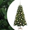 vidaXL Kunstkuusk koos j&otilde;ulukuuliga 120 cm 150 LED-i Soe valge PVC