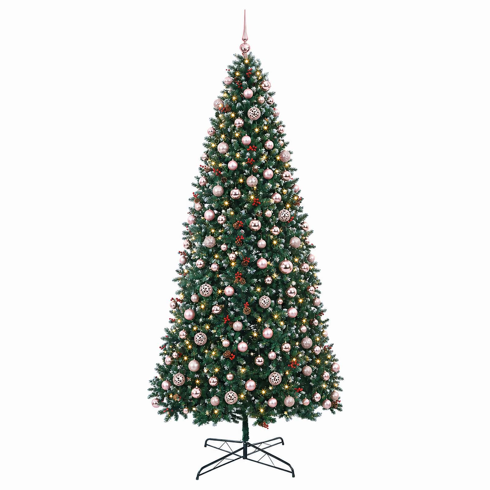 Umetno božično drevesce s tečaji in okraski 500 cm 900 LED