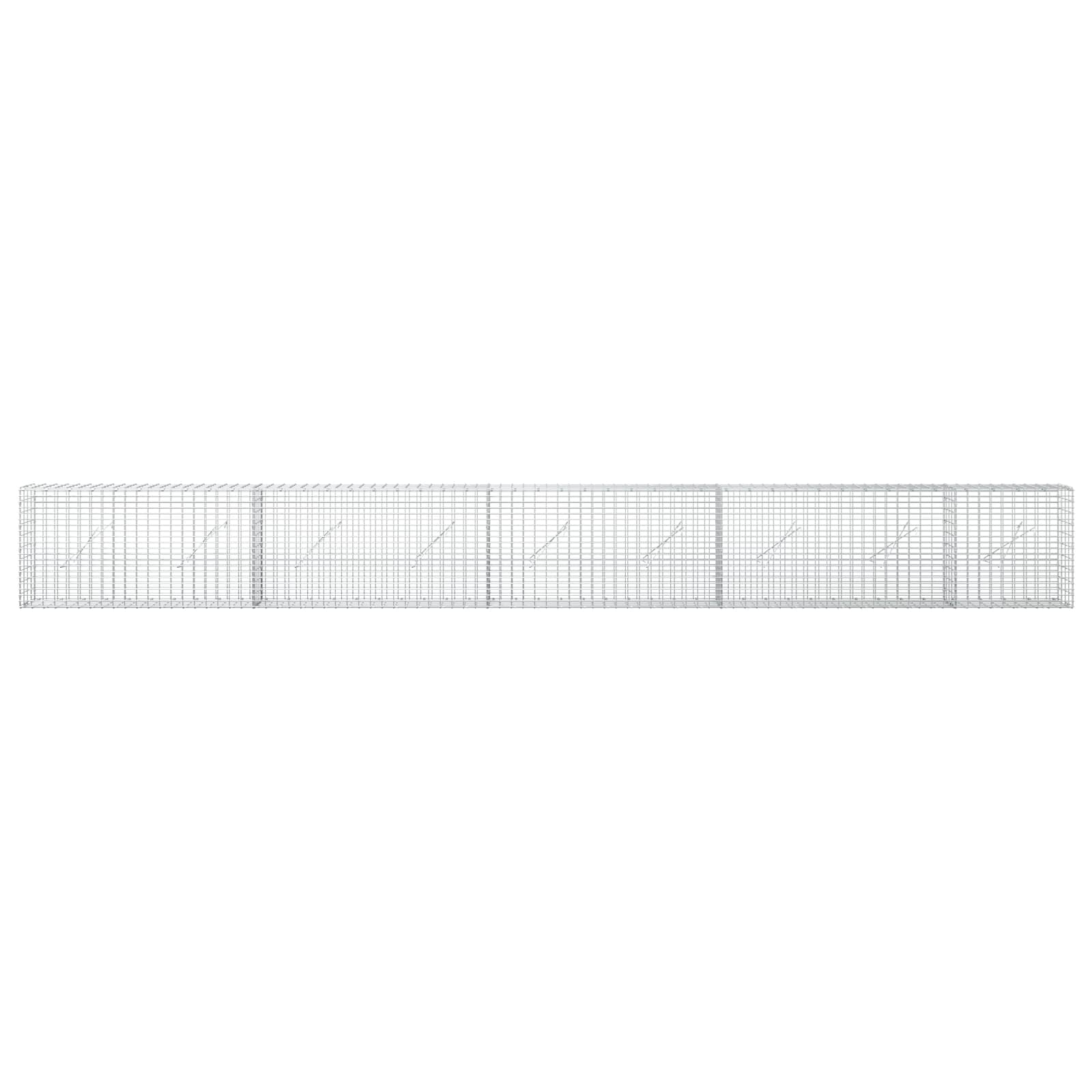 Gabion z žico 3,5 mm in mrežo 5x2,5 cm 450x10x50 cm
