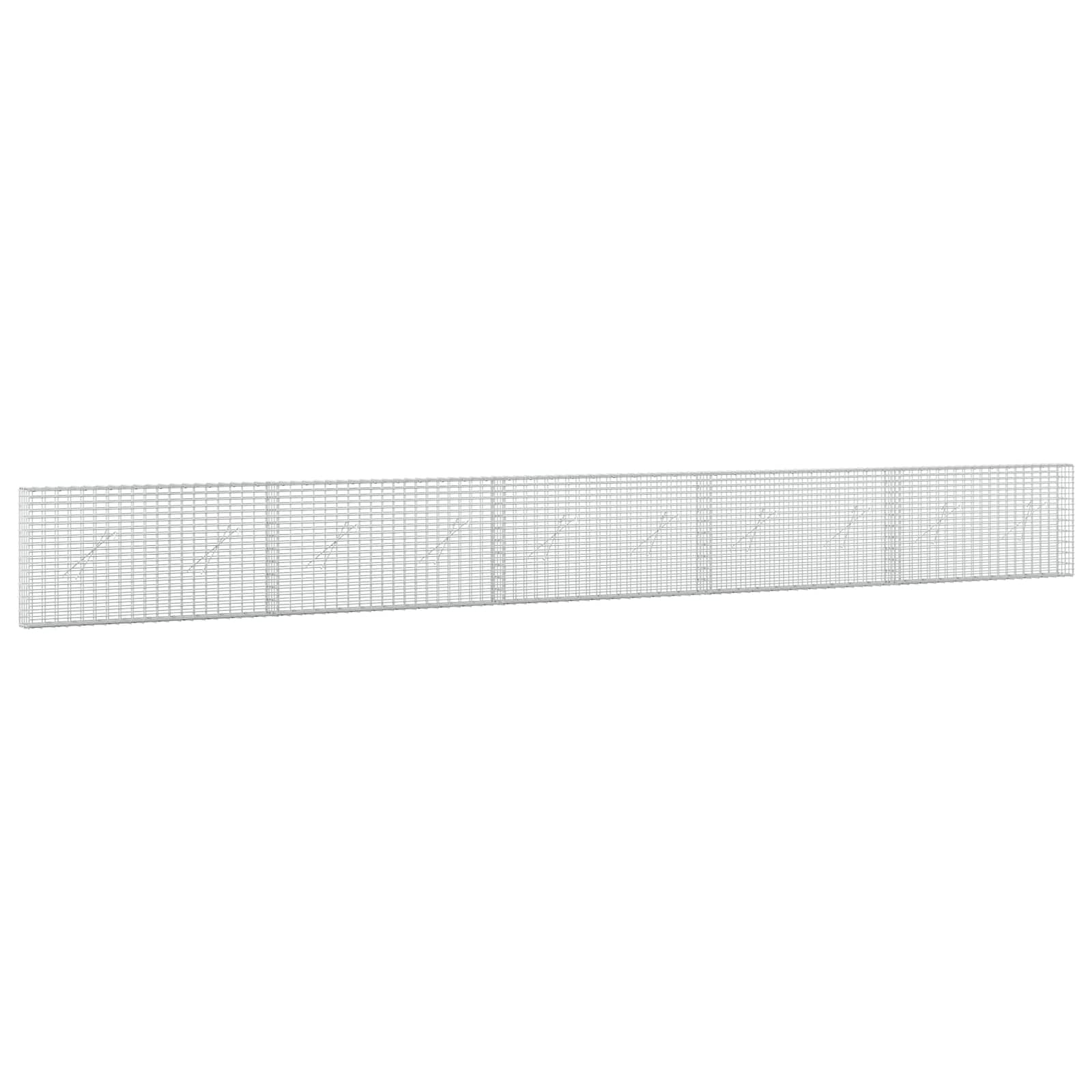 Gabion z žico 3,5 mm in mrežo 5x2,5 cm 500x10x50 cm