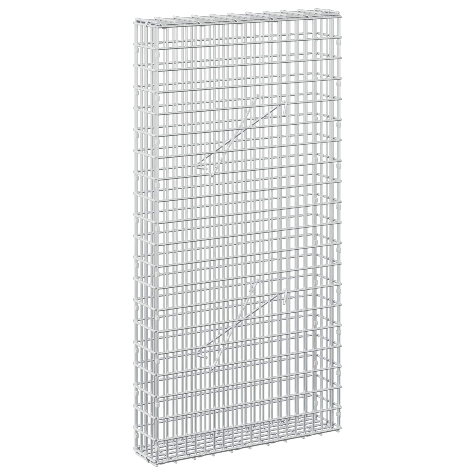 Gabion z žico 3,5 mm in mrežo 5x2,5 cm 50x10x100 cm