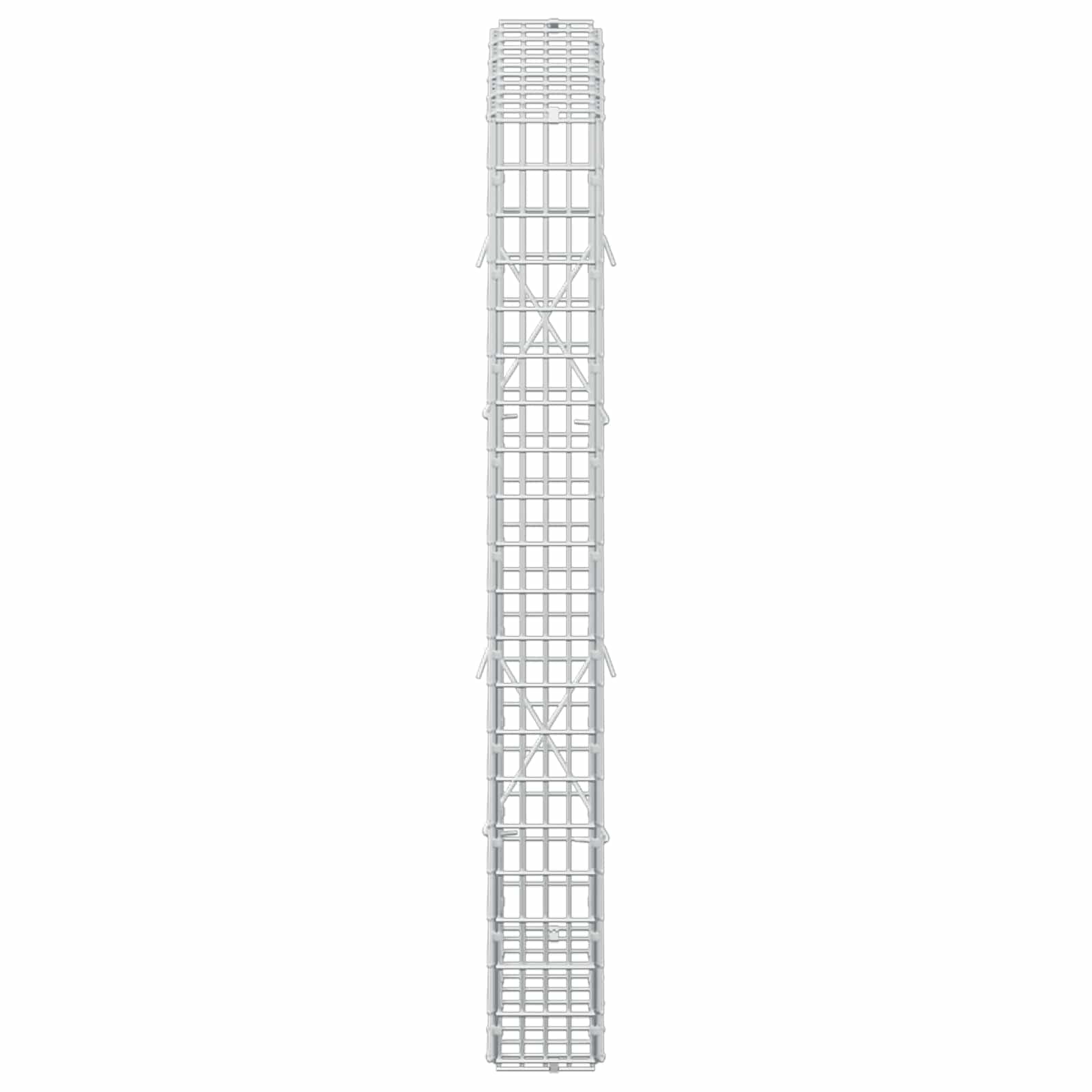 Gabion z žico 3,5 mm in mrežo 5x2,5 cm 50x10x100 cm