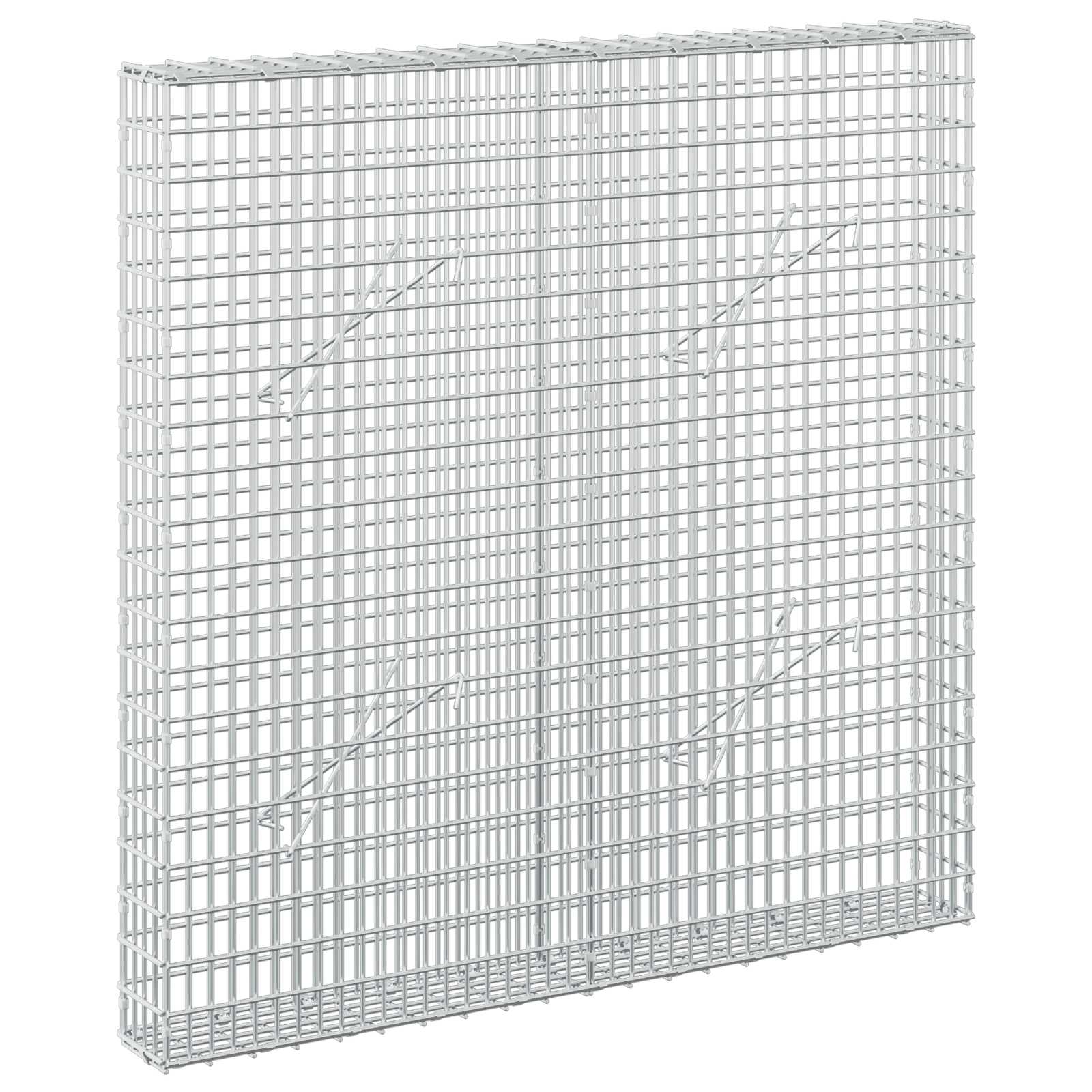 Gabion z žico 3,5 mm in mrežo 5x2,5 cm 100x10x100 cm