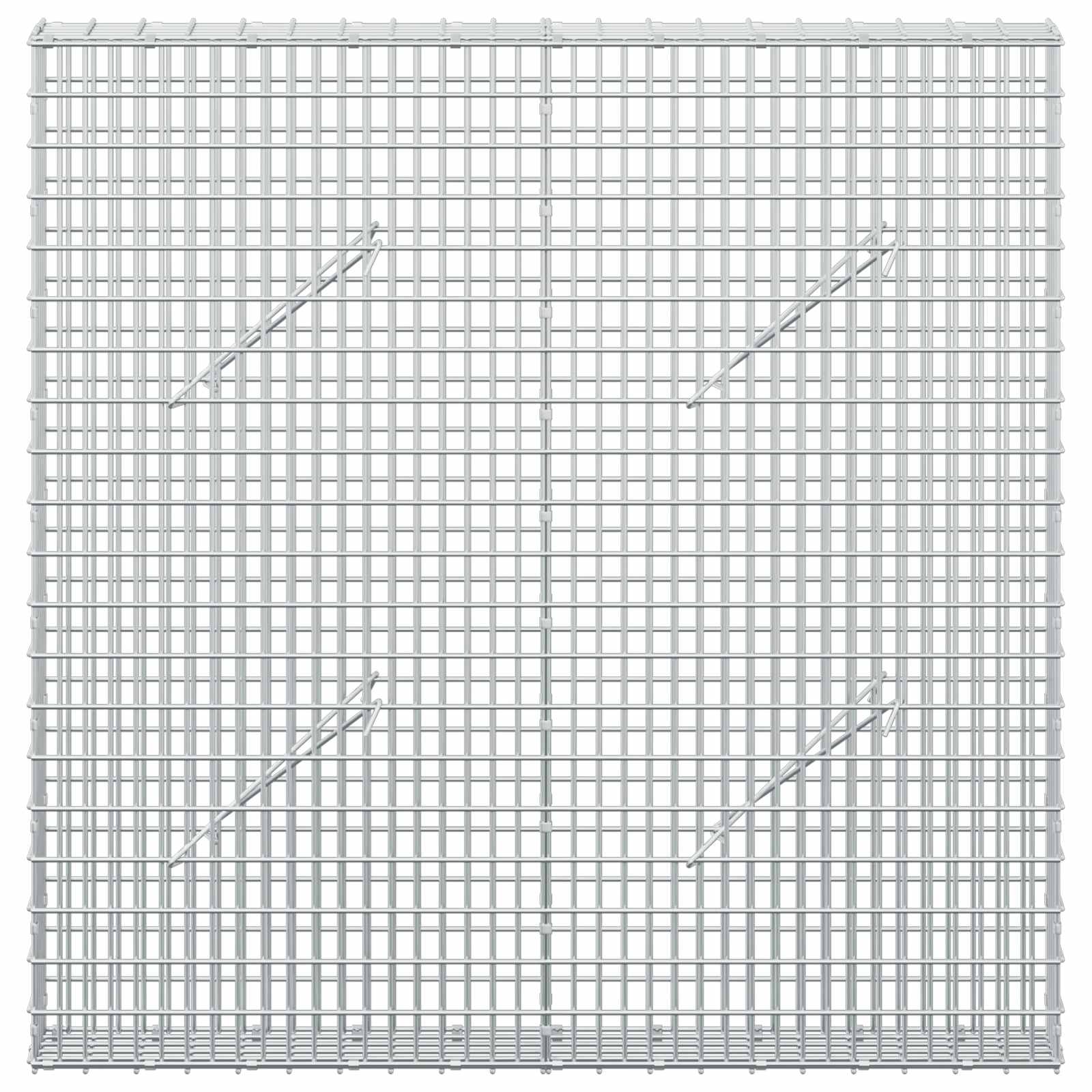 Gabion z žico 3,5 mm in mrežo 5x2,5 cm 100x10x100 cm