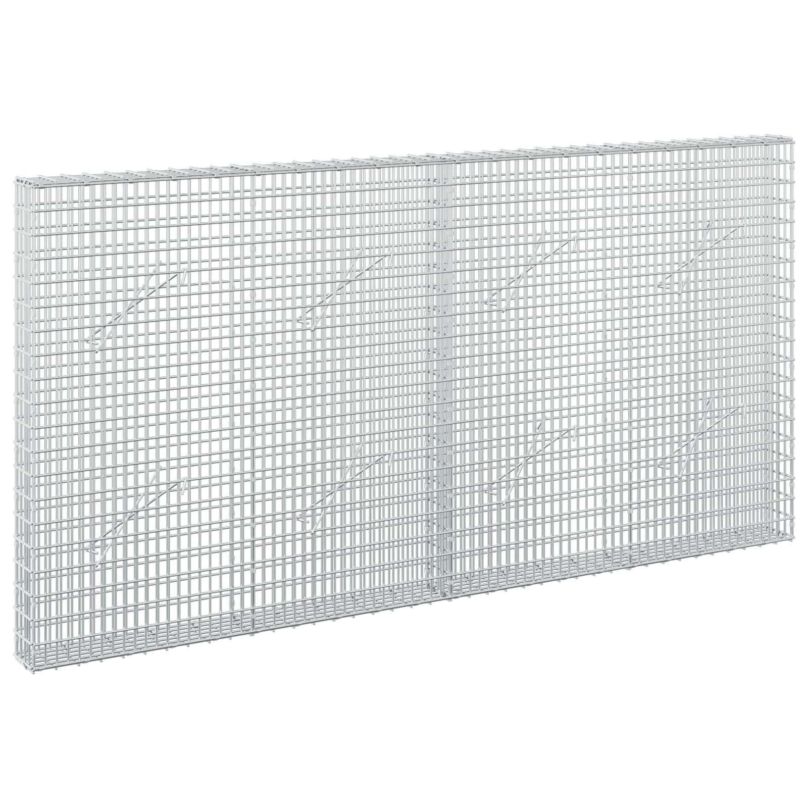 Gabion z žico 3,5 mm in mrežo 5x2,5 cm 200x10x100 cm