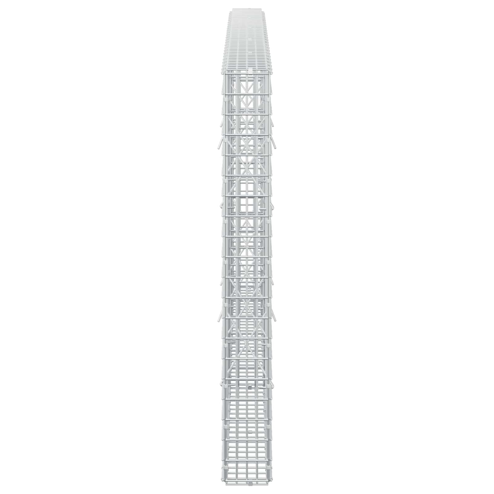 Gabion z žico 3,5 mm in mrežo 5x2,5 cm 250x10x100 cm
