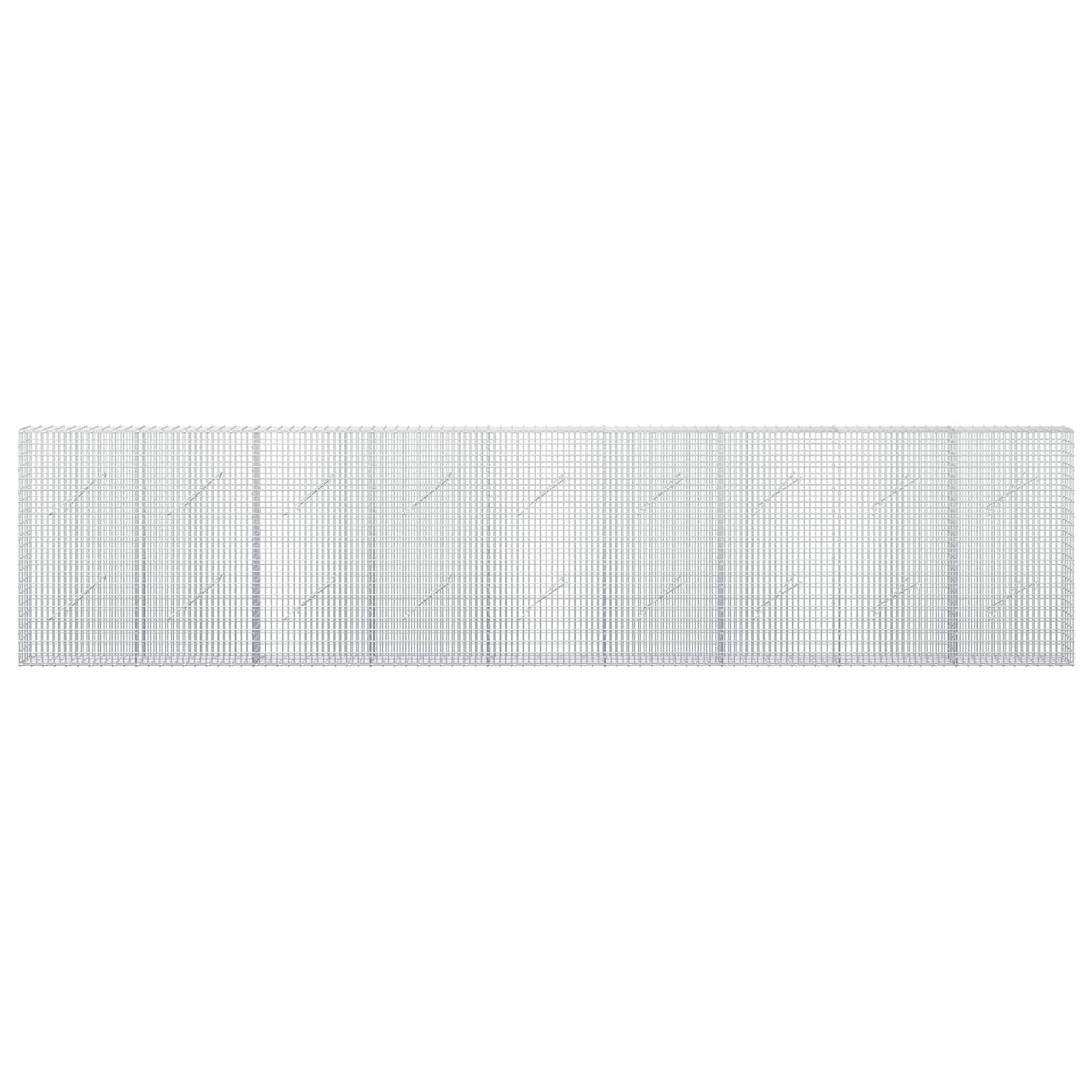 Gabion z žico 3,5 mm in mrežo 5x2,5 cm 450x10x100 cm