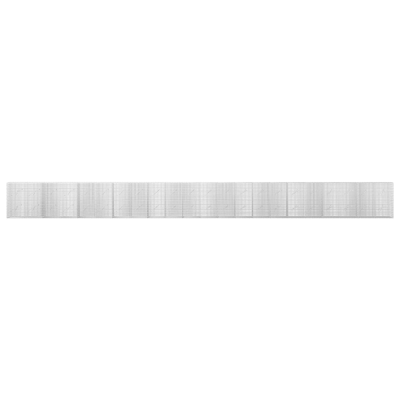 Gabion z žico 3,5 mm in mrežo 5x2,5 cm 1100x10x100 cm