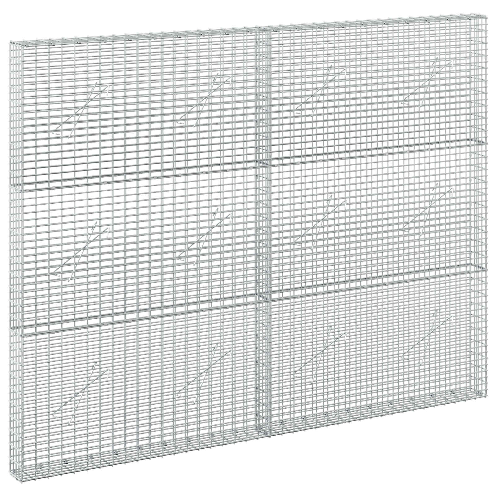 Gabion z žico 3,5 mm in mrežo 5x2,5 cm 200x10x150 cm