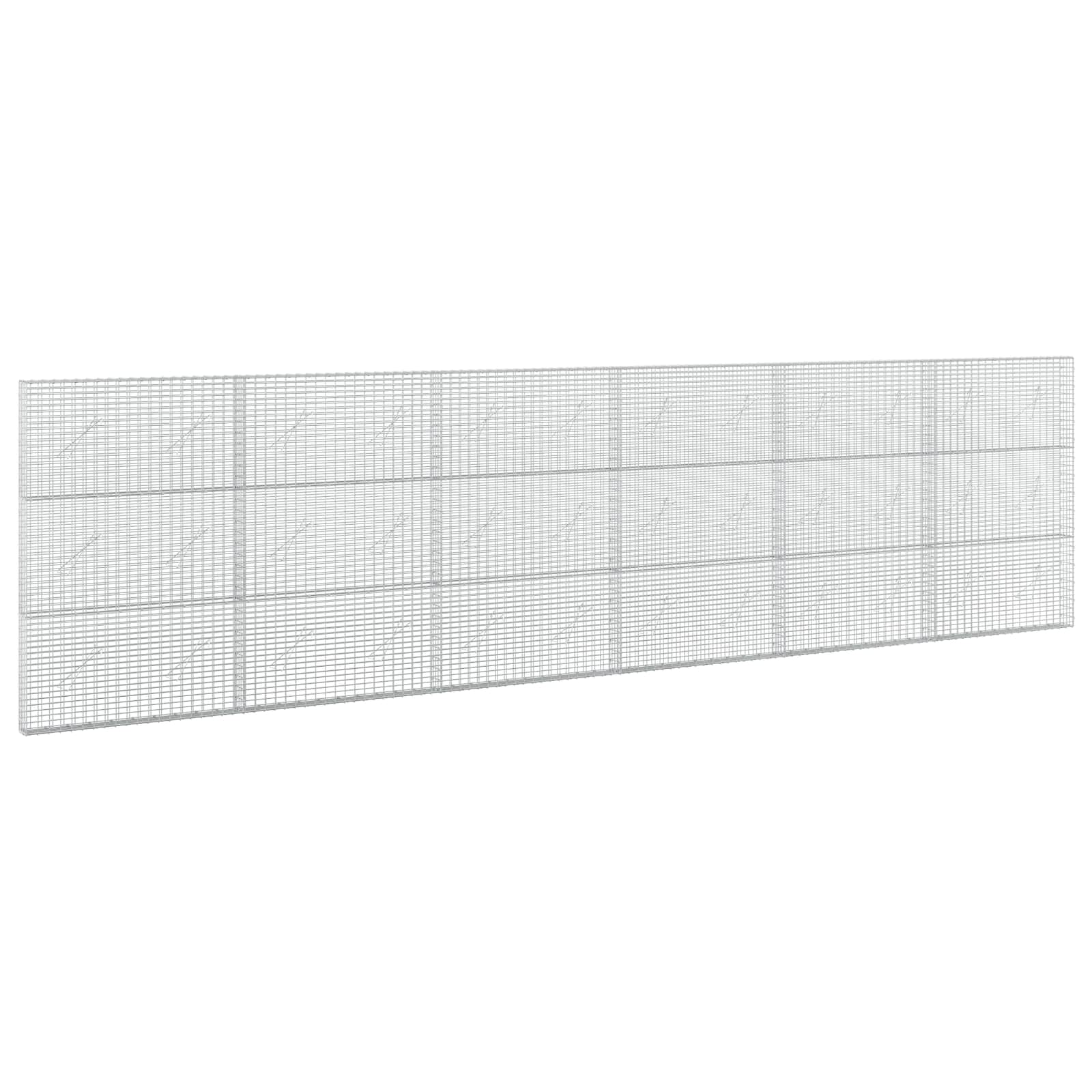 Gabion z žico 3,5 mm in mrežo 5x2,5 cm 600x10x150 cm