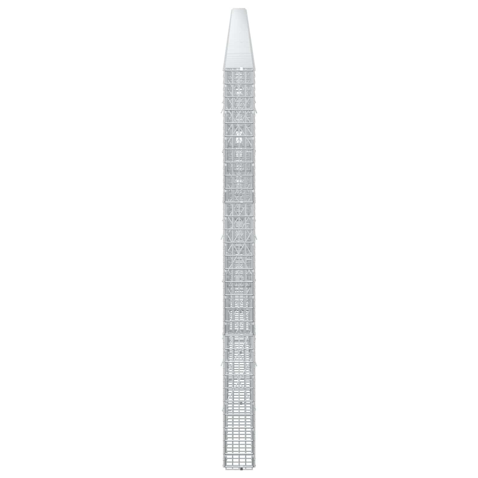Gabion z žico 3,5 mm in mrežo 5x2,5 cm 800x10x150 cm