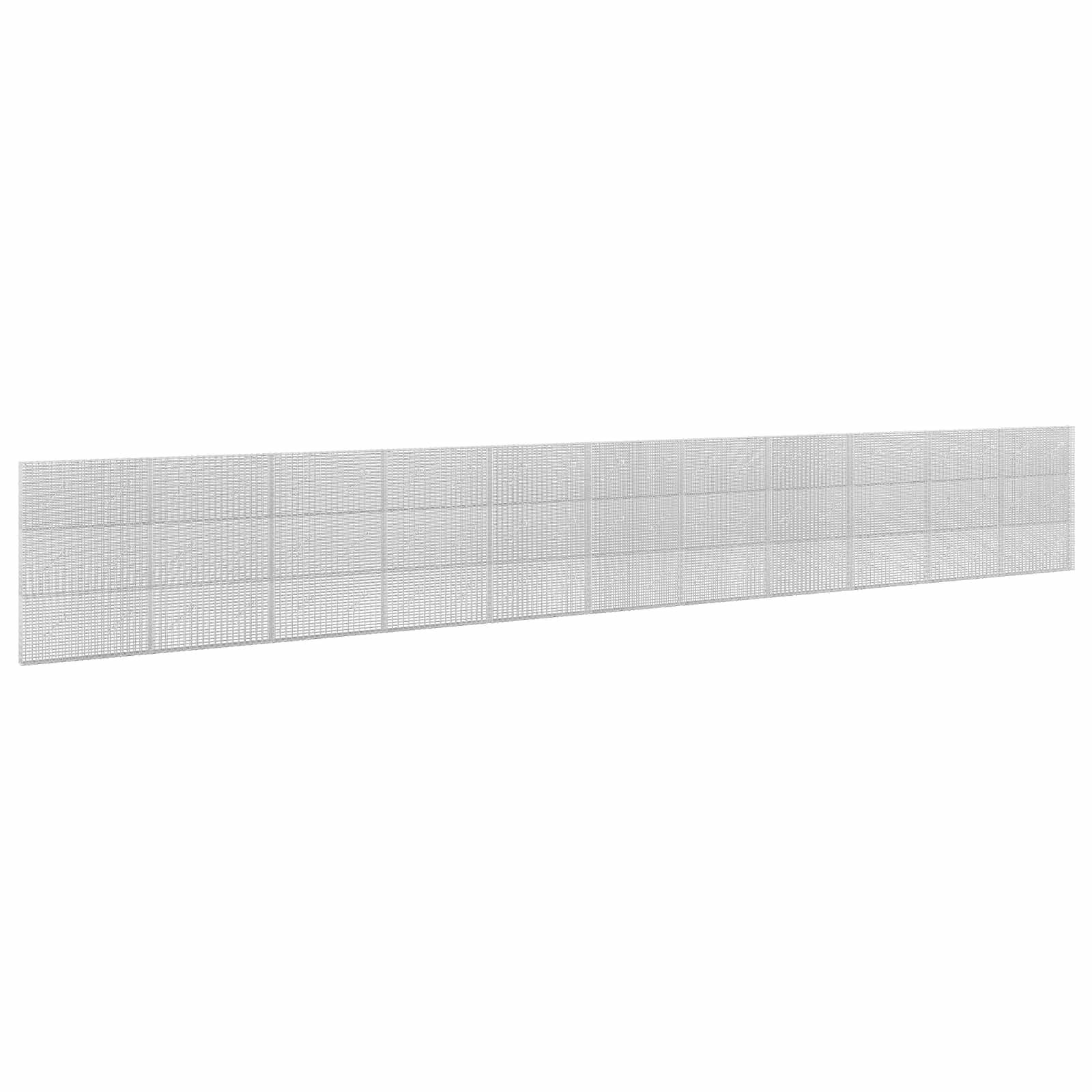 vidaXL Gabion cu Fir de 3,5 mm și Plasă de 5x2,5 cm 1100x10x150 cm