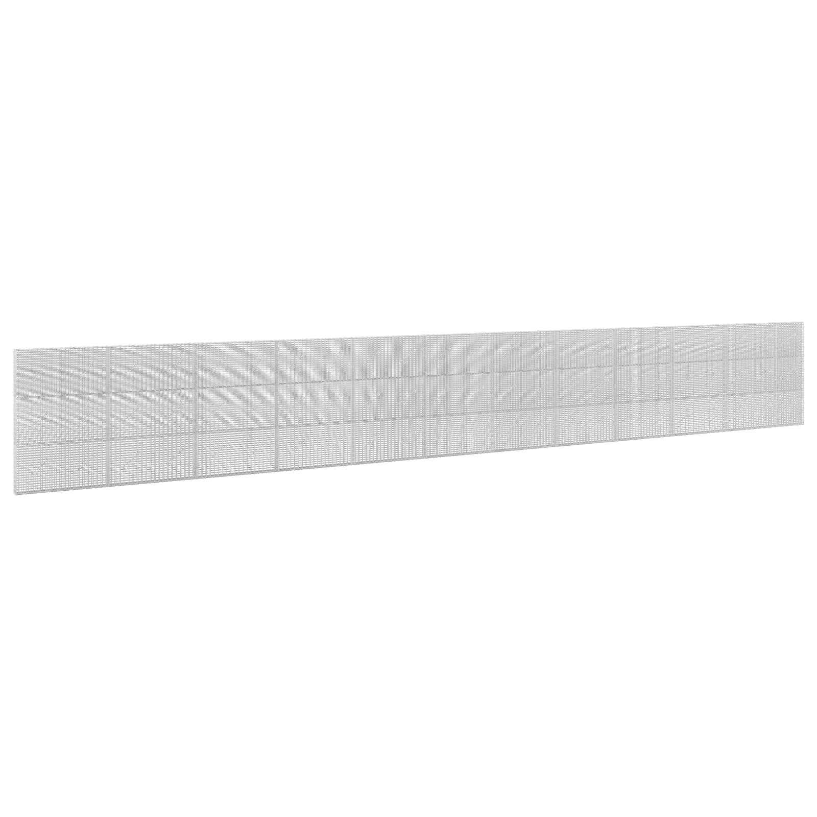 vidaXL Gabion cu Fir de 3,5 mm și Plasă de 5x2,5 cm 1150x10x150 cm