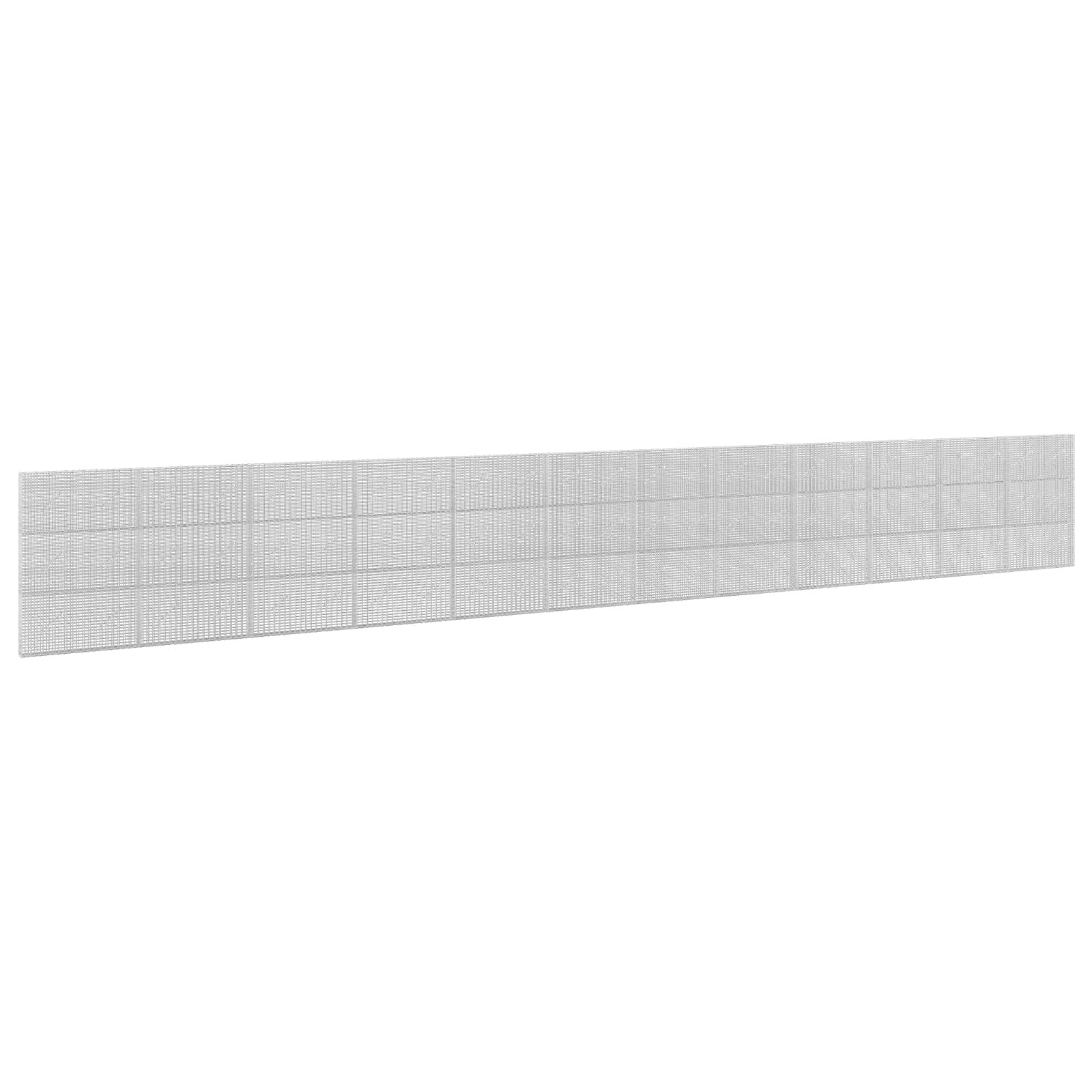 vidaXL Gabion cu Fir de 3,5 mm și Plasă de 5x2,5 cm 1200x10x150 cm