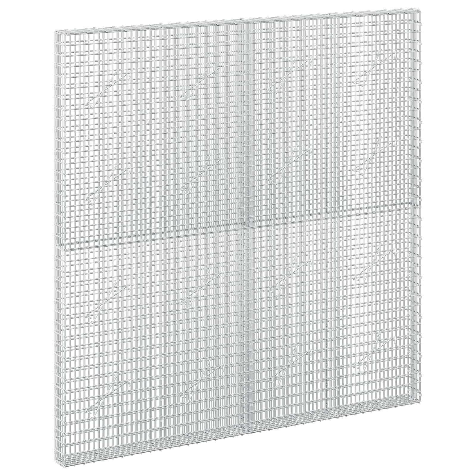 Gabion z žico 3,5 mm in mrežo 5x2,5 cm 200x10x200 cm