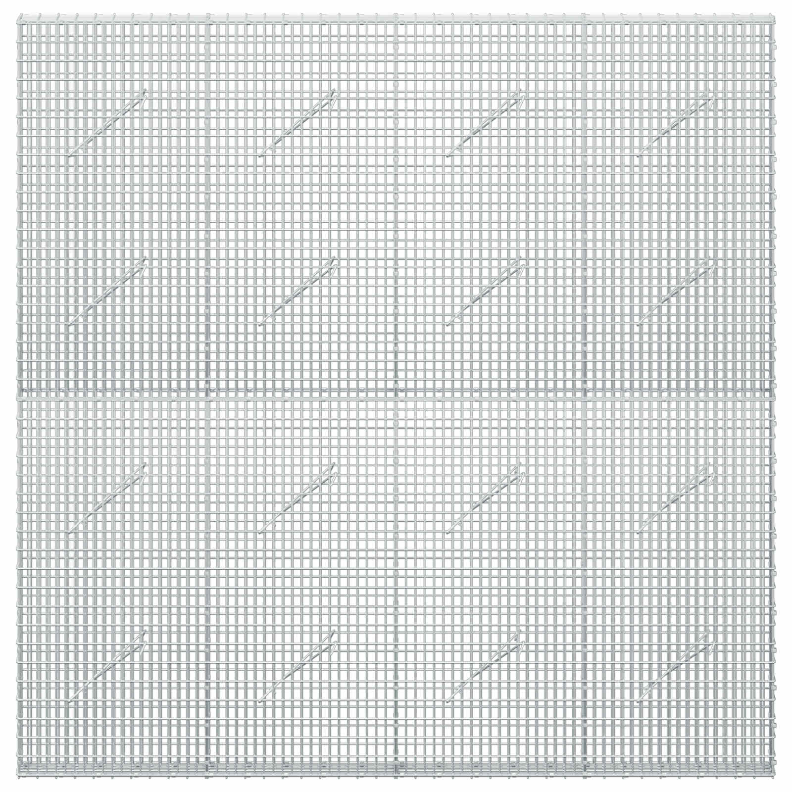 Gabion z žico 3,5 mm in mrežo 5x2,5 cm 200x10x200 cm