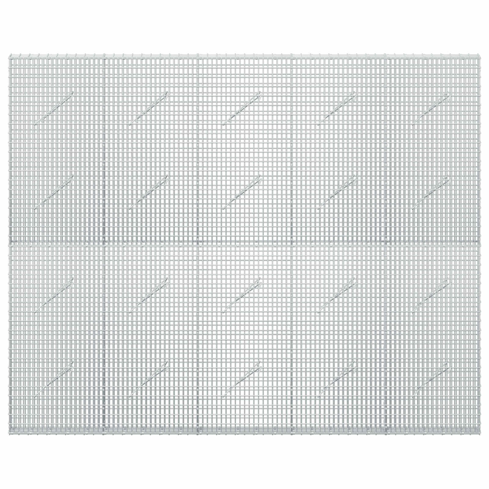 Gabion z žico 3,5 mm in mrežo 5x2,5 cm 250x10x200 cm
