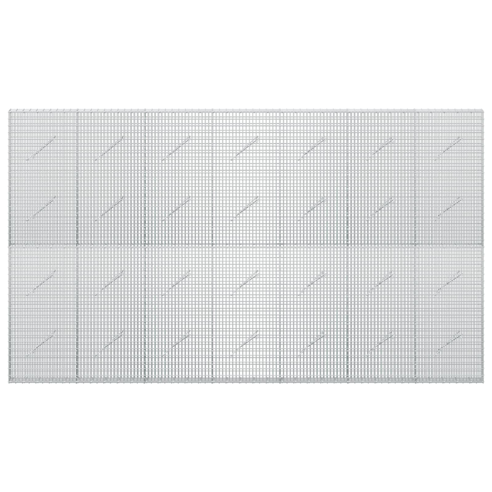 Gabion z žico 3,5 mm in mrežo 5x2,5 cm 350x10x200 cm