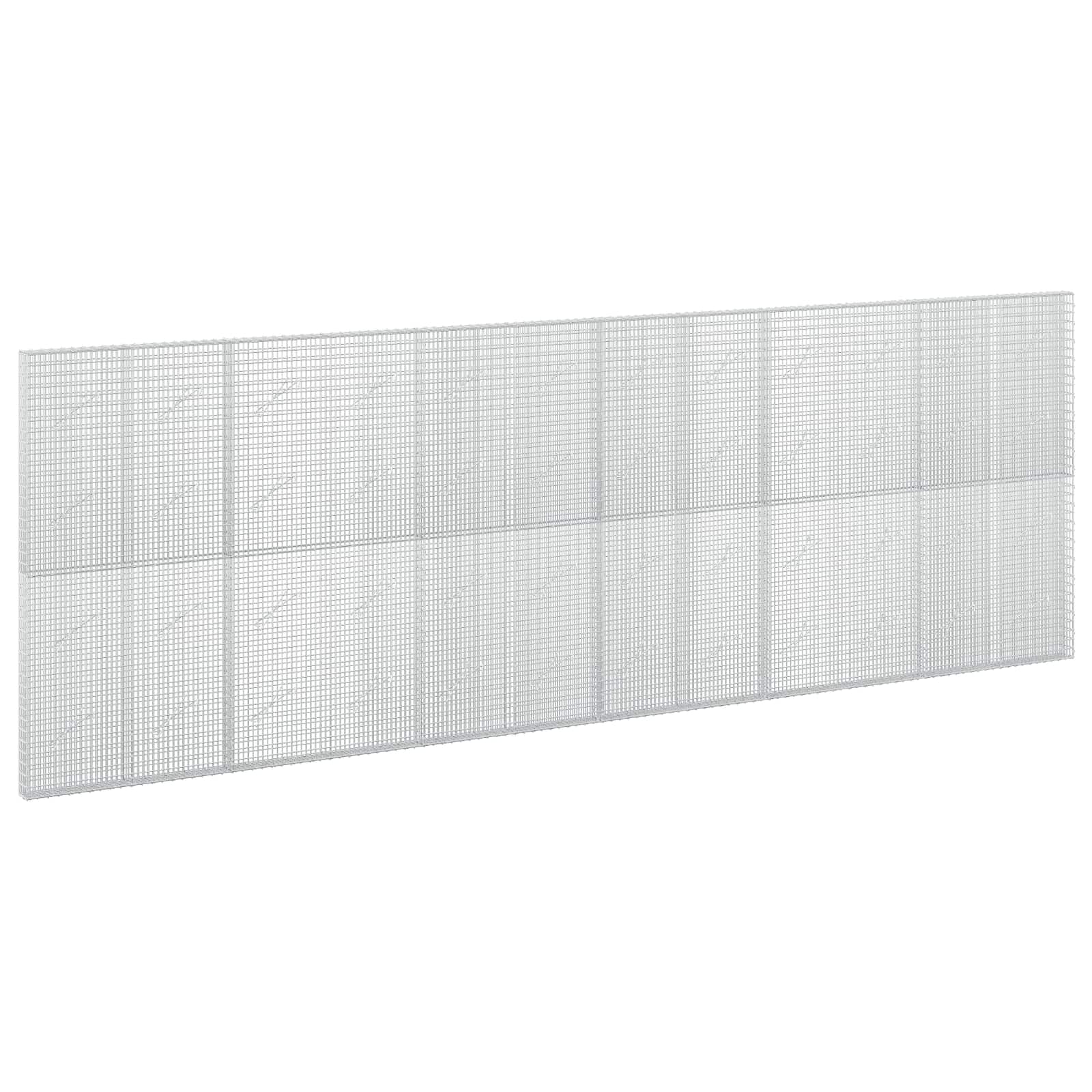 vidaXL Gabion cu Fir de 3,5 mm și Plasă de 5x2,5 cm 600x10x200 cm