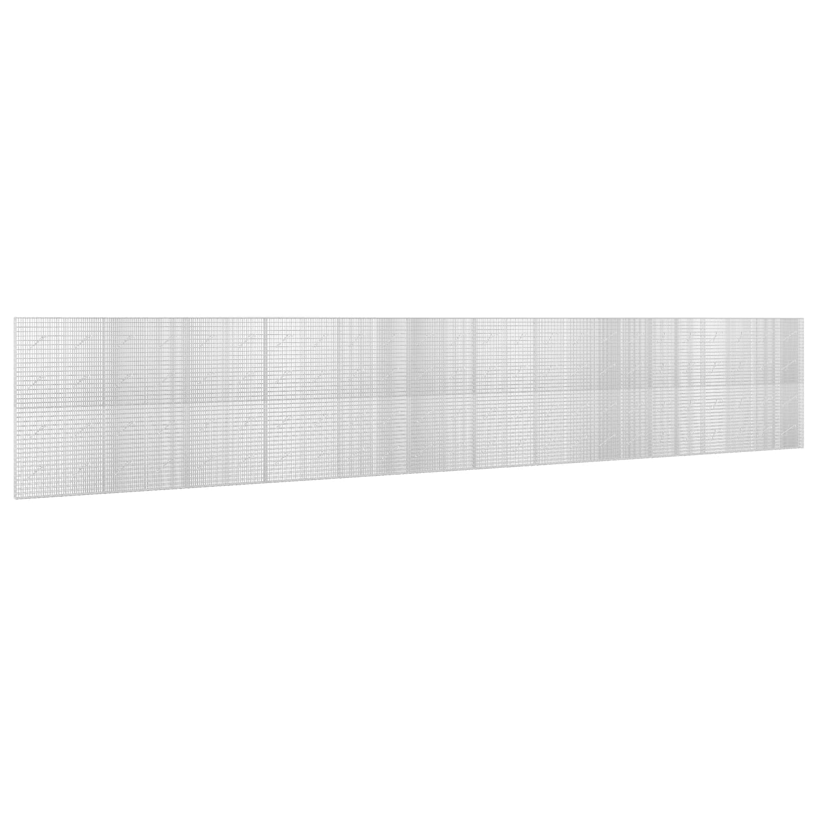 vidaXL Gabion cu Fir de 3,5 mm și Plasă de 5x2,5 cm 1200x10x200 cm