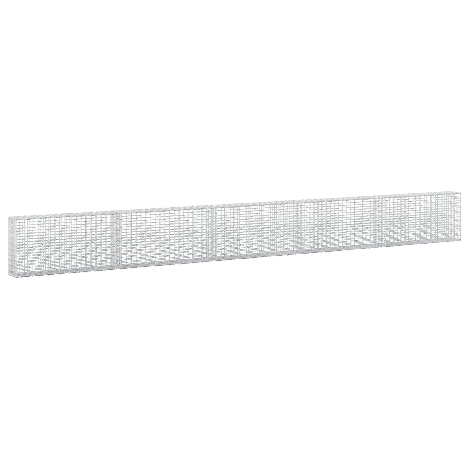 Gabion z žico 3,5 mm in mrežo 5x2,5 cm 500x20x50 cm