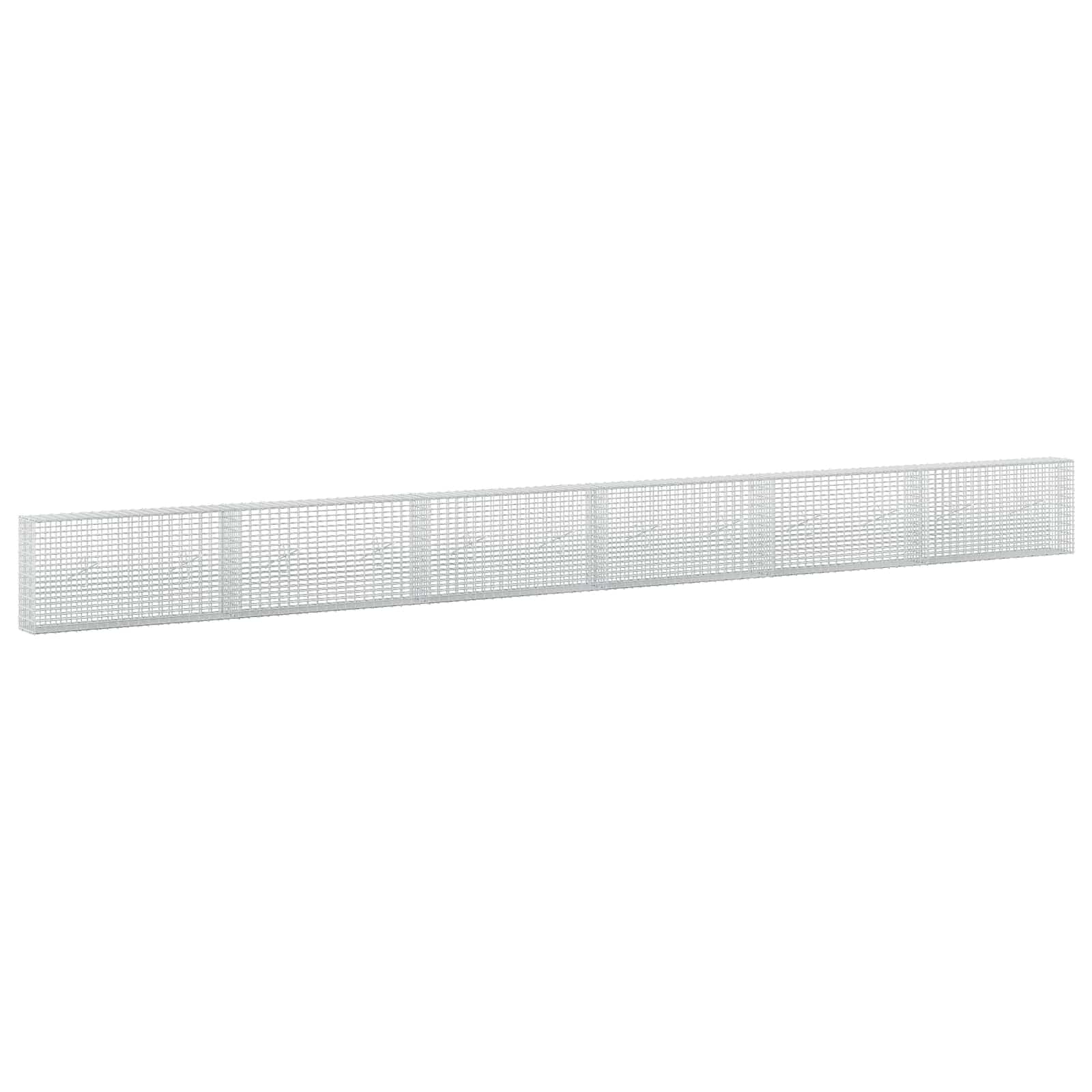 Gabion z žico 3,5 mm in mrežo 5x2,5 cm 600x20x50 cm