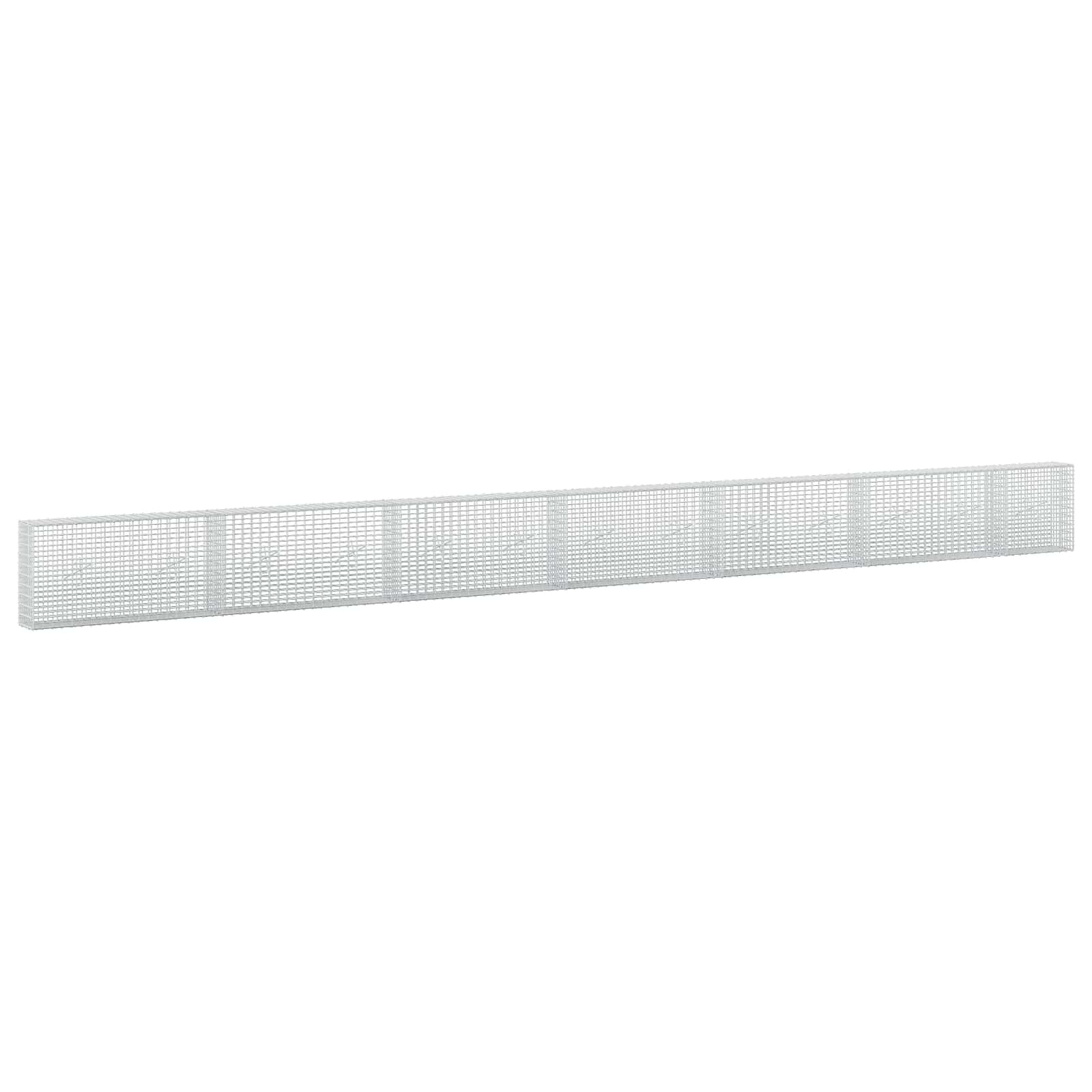 Gabion z žico 3,5 mm in mrežo 5x2,5 cm 650x20x50 cm