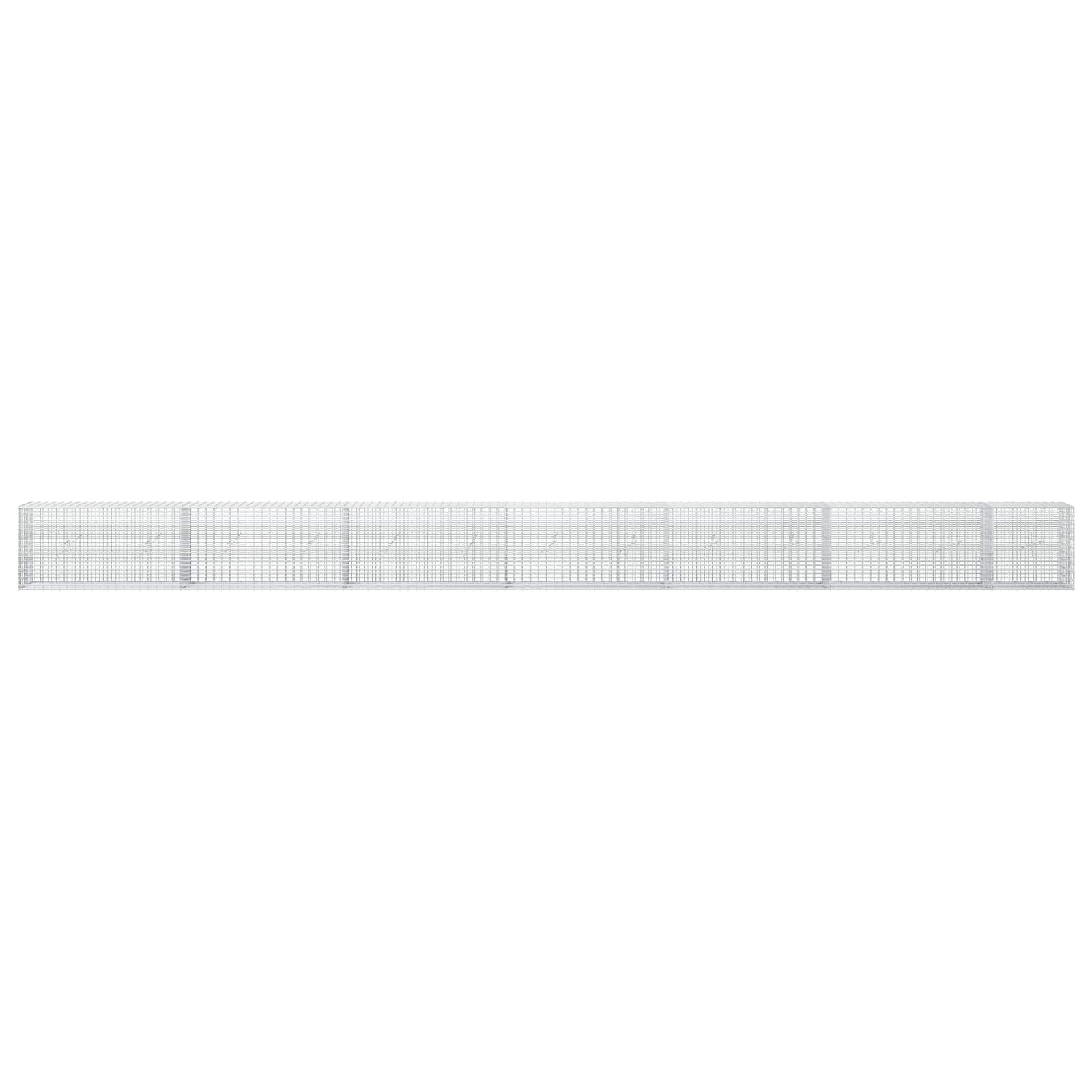 Gabion z žico 3,5 mm in mrežo 5x2,5 cm 650x20x50 cm