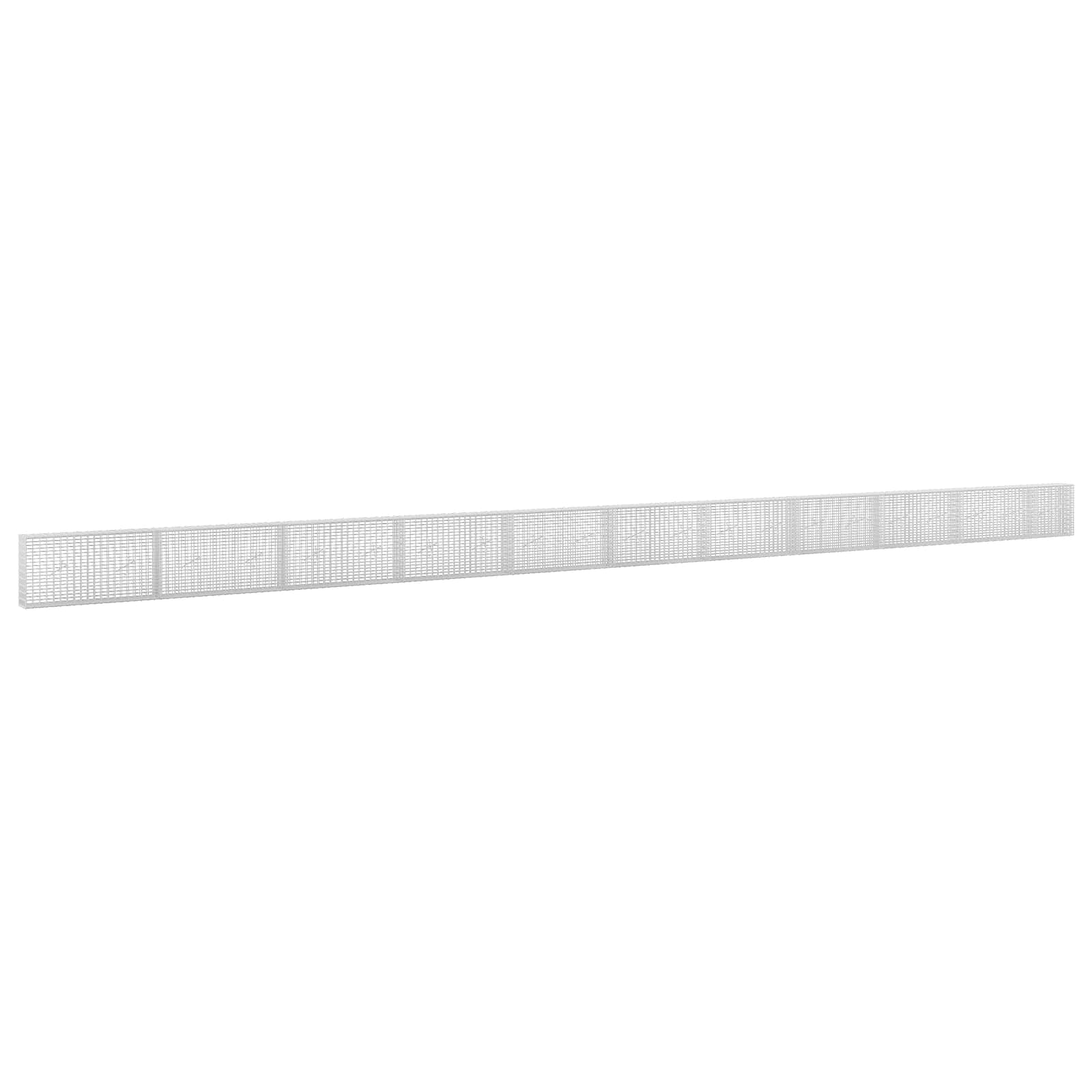 vidaXL Gabion cu Fir de 3,5 mm și Plasă de 5x2,5 cm 1050x20x50 cm