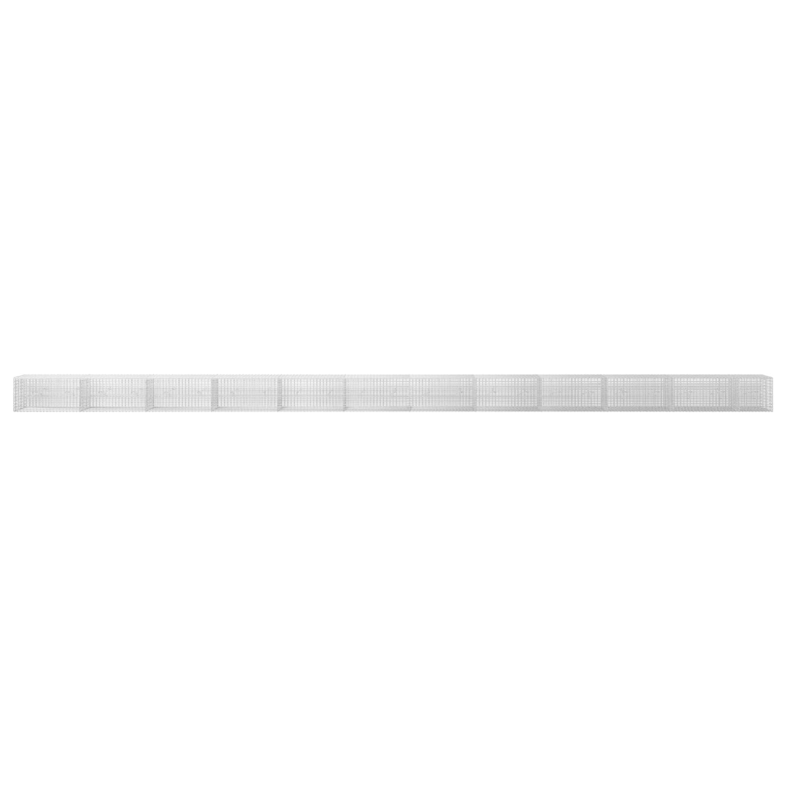 Gabion z žico 3,5 mm in mrežo 5x2,5 cm 1150x20x50 cm