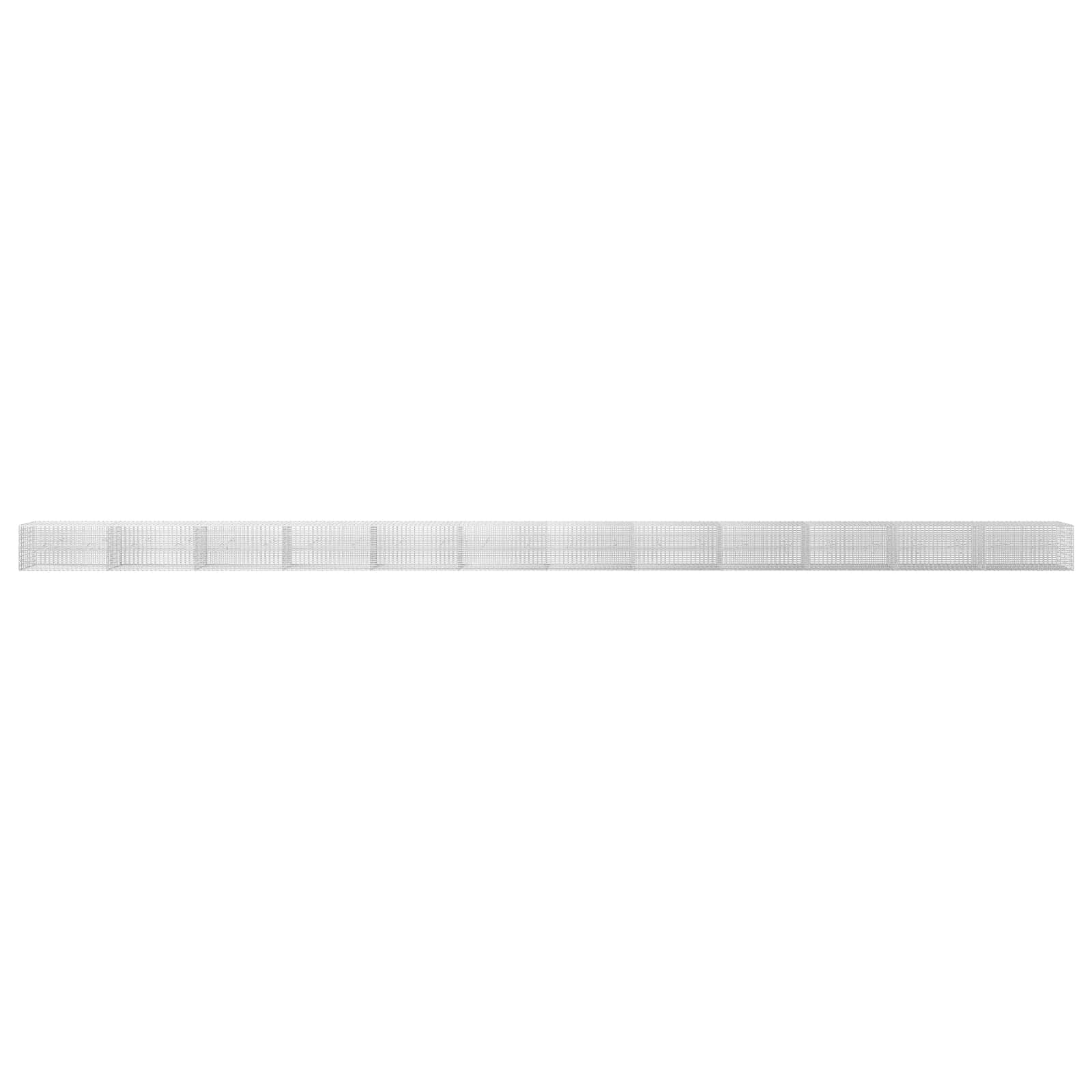 Gabion z žico 3,5 mm in mrežo 5x2,5 cm 1200x20x50 cm