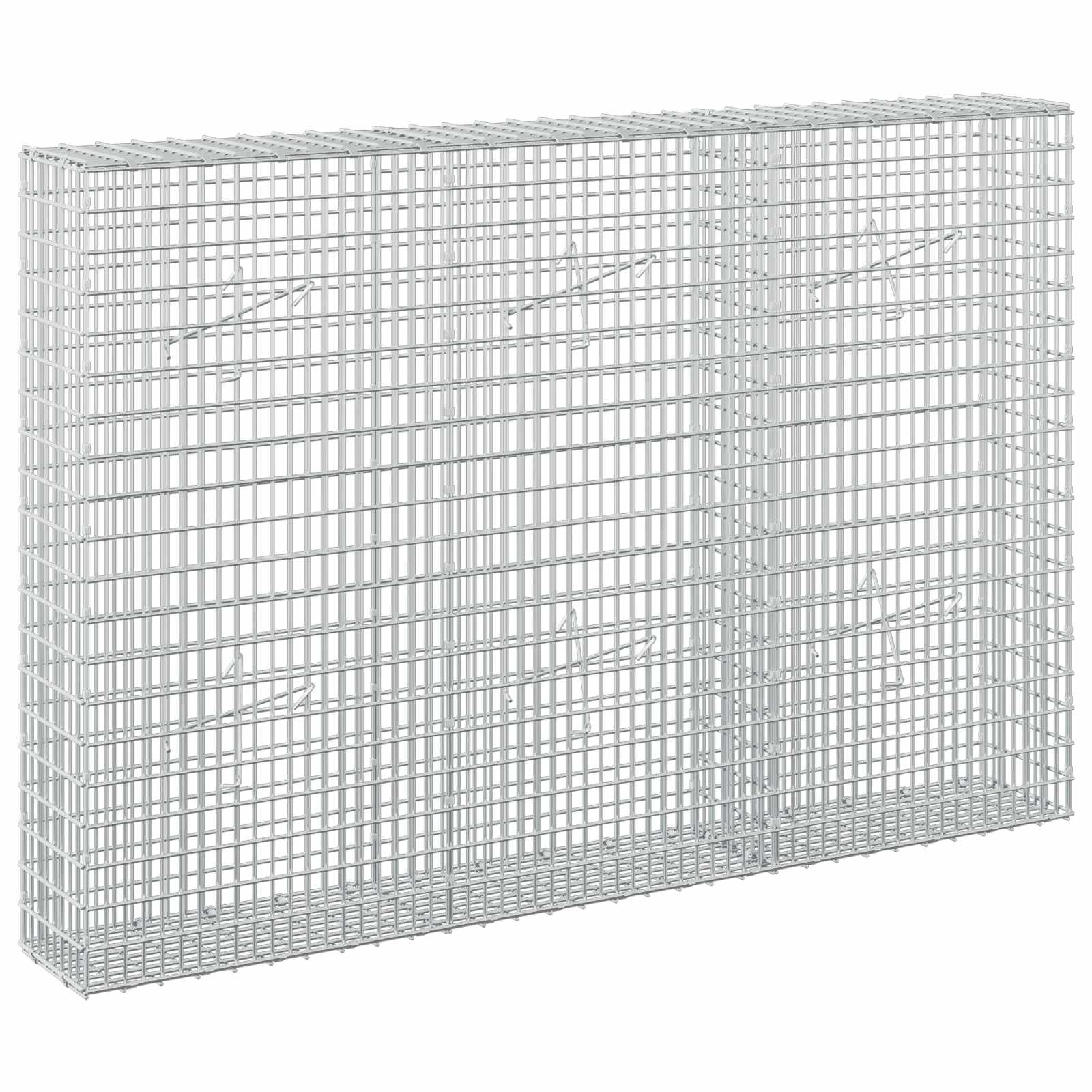 Gabion z žico 3,5 mm in mrežo 5x2,5 cm 150x20x100 cm