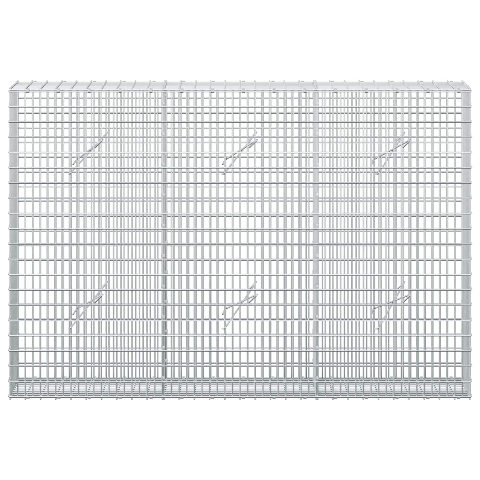 Gabion z žico 3,5 mm in mrežo 5x2,5 cm 150x20x100 cm