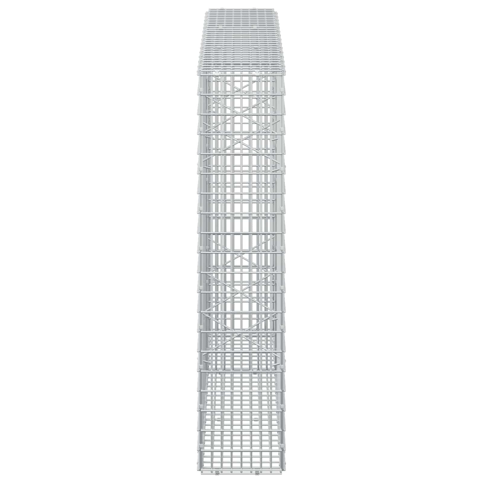 Gabion z žico 3,5 mm in mrežo 5x2,5 cm 150x20x100 cm