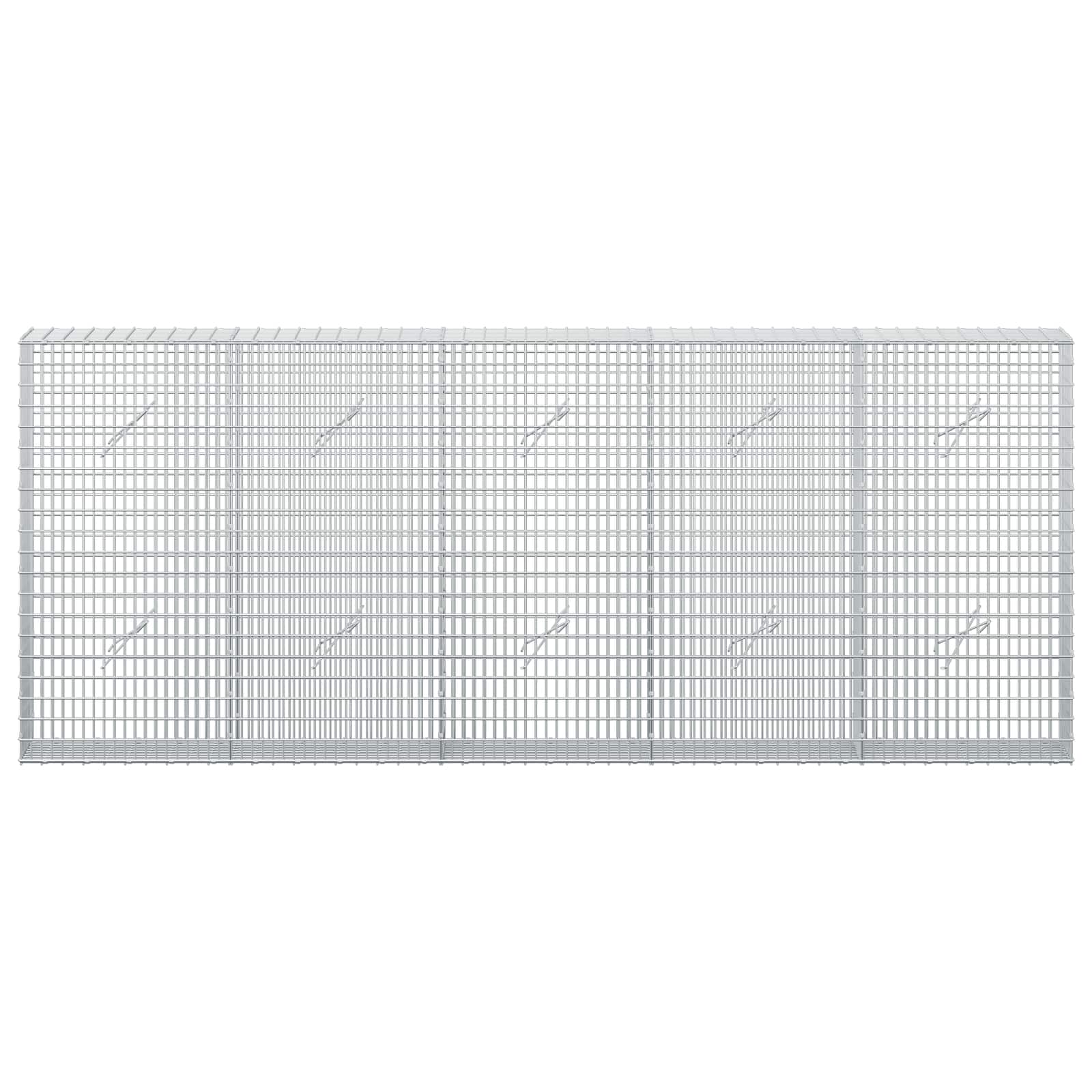 Gabion z žico 3,5 mm in mrežo 5x2,5 cm 250x20x100 cm
