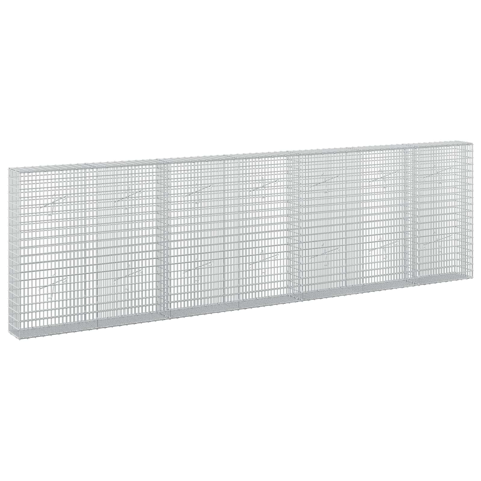 Gabion z žico 3,5 mm in mrežo 5x2,5 cm 350x20x100 cm