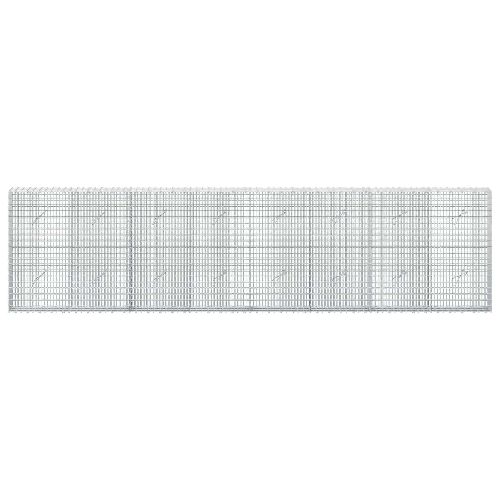 Gabion z žico 3,5 mm in mrežo 5x2,5 cm 400x20x100 cm