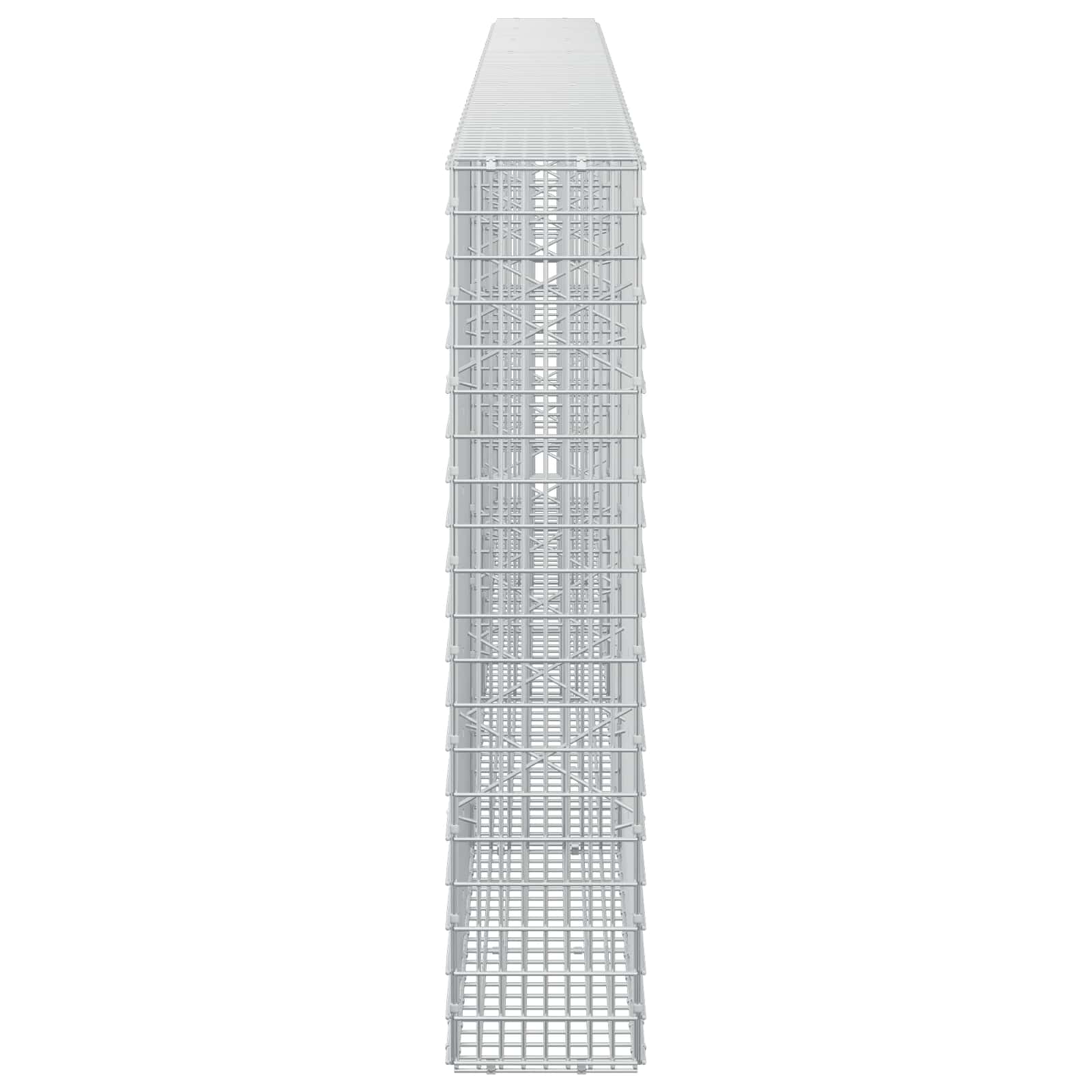 Gabion z žico 3,5 mm in mrežo 5x2,5 cm 400x20x100 cm