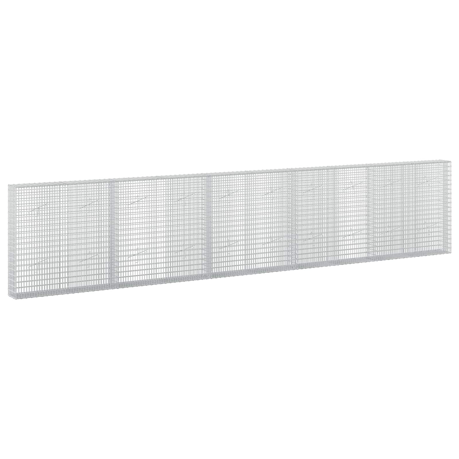 Gabion z žico 3,5 mm in mrežo 5x2,5 cm 500x20x100 cm