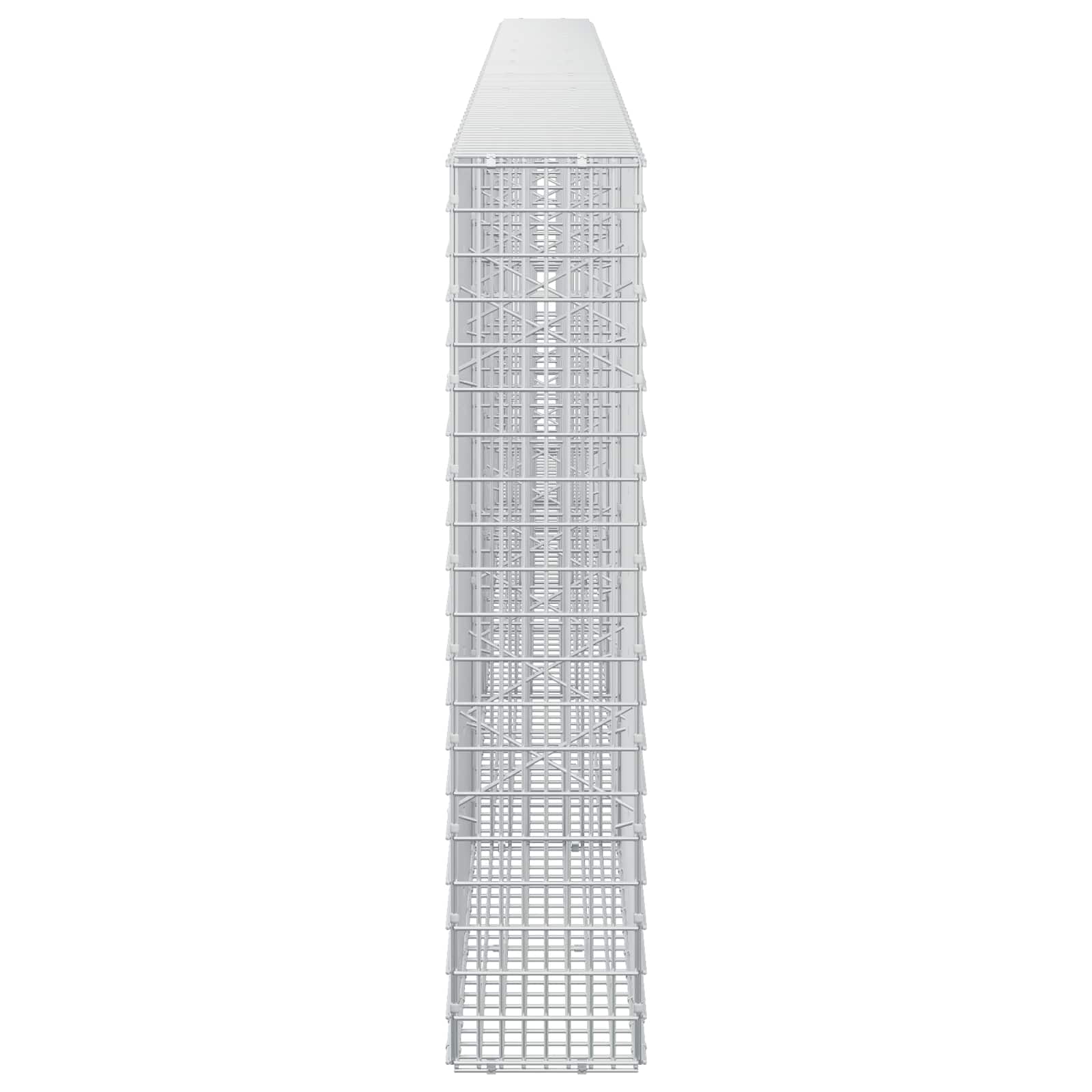 Gabion z žico 3,5 mm in mrežo 5x2,5 cm 500x20x100 cm