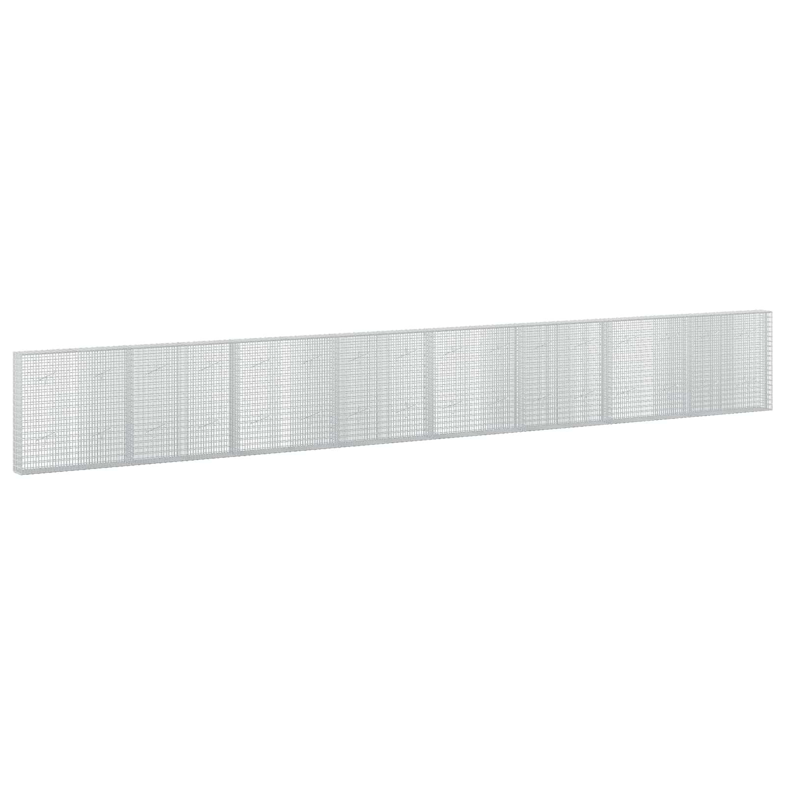 vidaXL Gabion cu Fir de 3,5 mm și Plasă de 5x2,5 cm 800x20x100 cm
