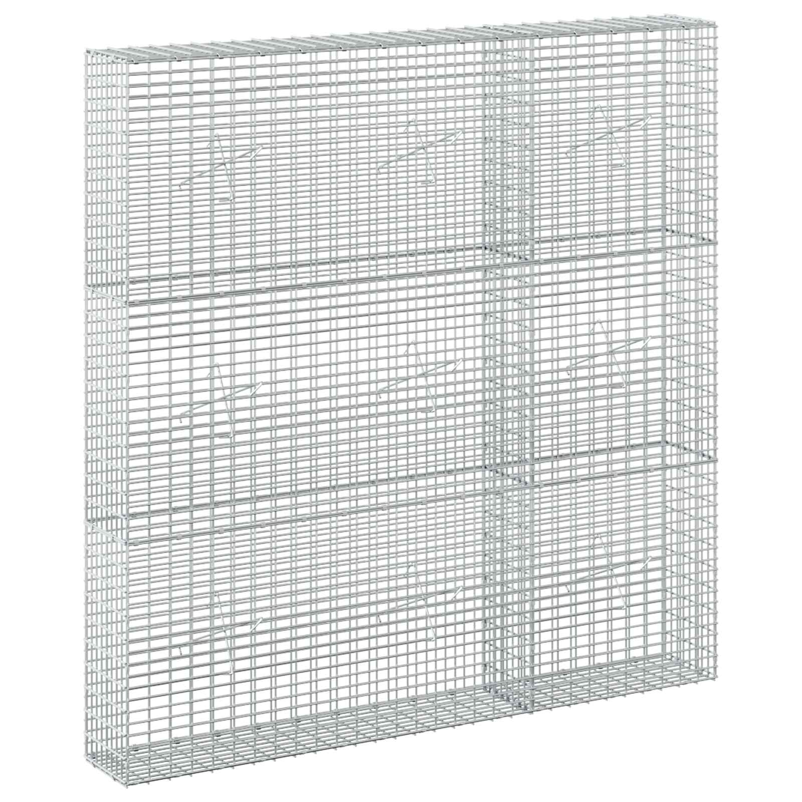 Gabion z žico 3,5 mm in mrežo 5x2,5 cm 150x20x150 cm