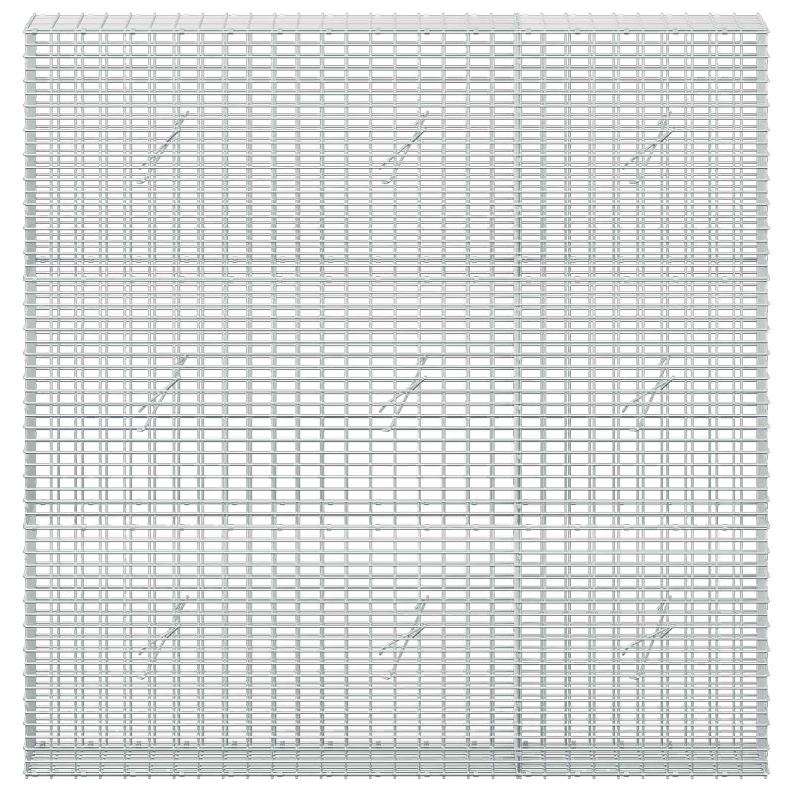 Gabion z žico 3,5 mm in mrežo 5x2,5 cm 150x20x150 cm